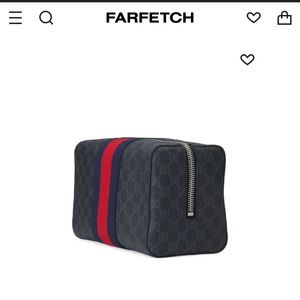 Gucci Black GG Supreme Toiletry Case